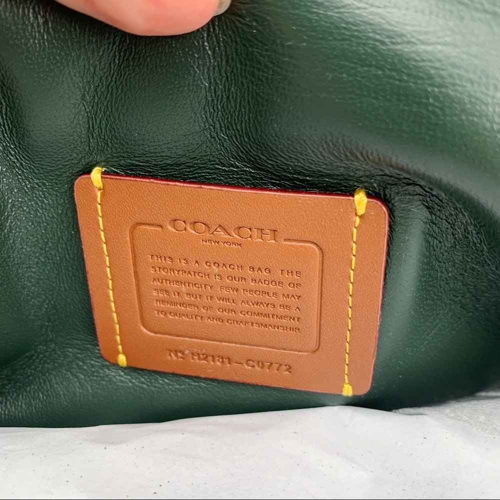 Coach Pillow Tabby Shoulder Bag 26 Amazon Green NEW - Picture 8 of 12